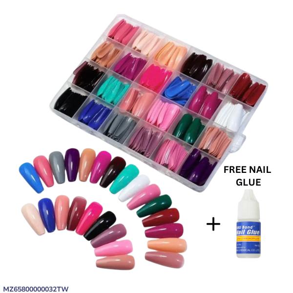 Smooth and Even Coverage Stick On Artificial Nails - Fashion Lovers