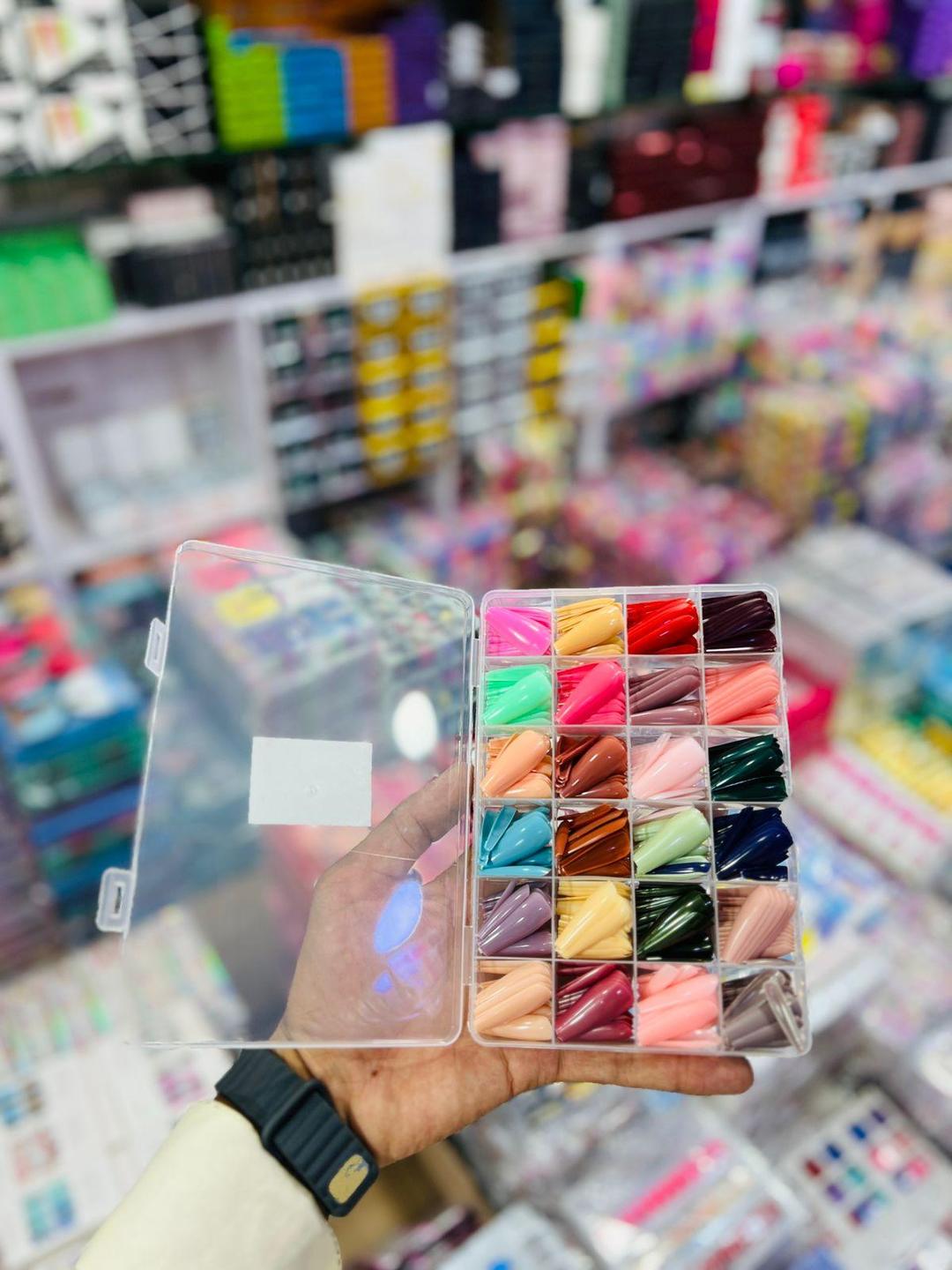 576 Pcs Professional Manicure Fake Nails - Multicolor Collection - Fashion Lovers