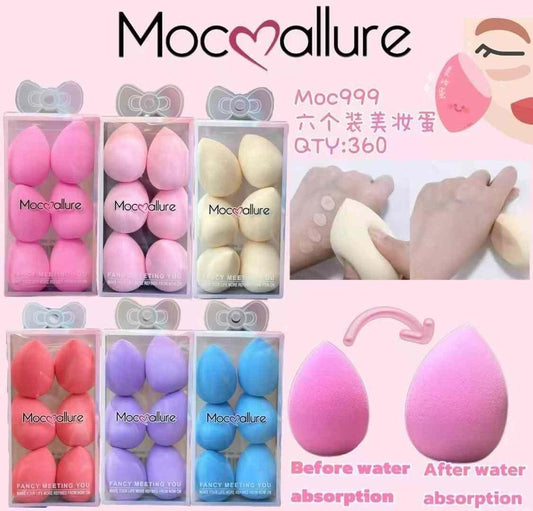 6 Pcs Multicolor Beauty Blender - Fashion Lovers
