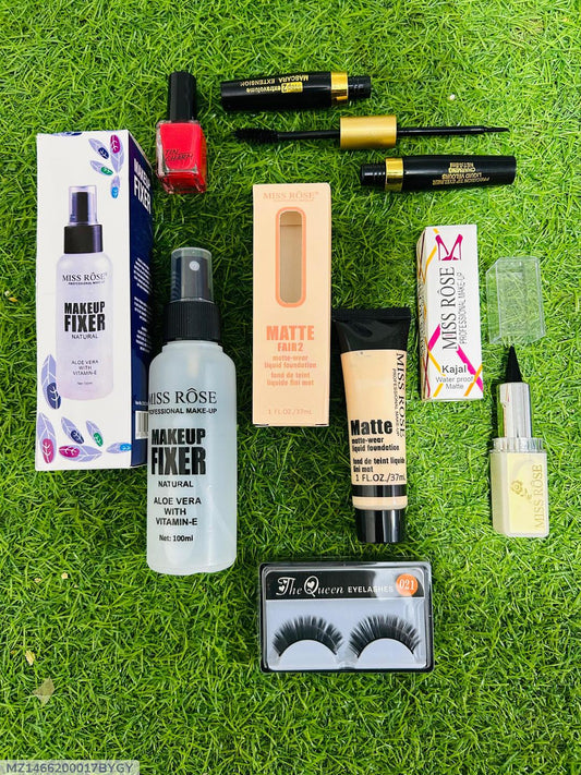 7 in 1 Makeup Deal - Foundaiton,Kajol,Eyelashes,2in1Mascara etc - Fashion Lovers