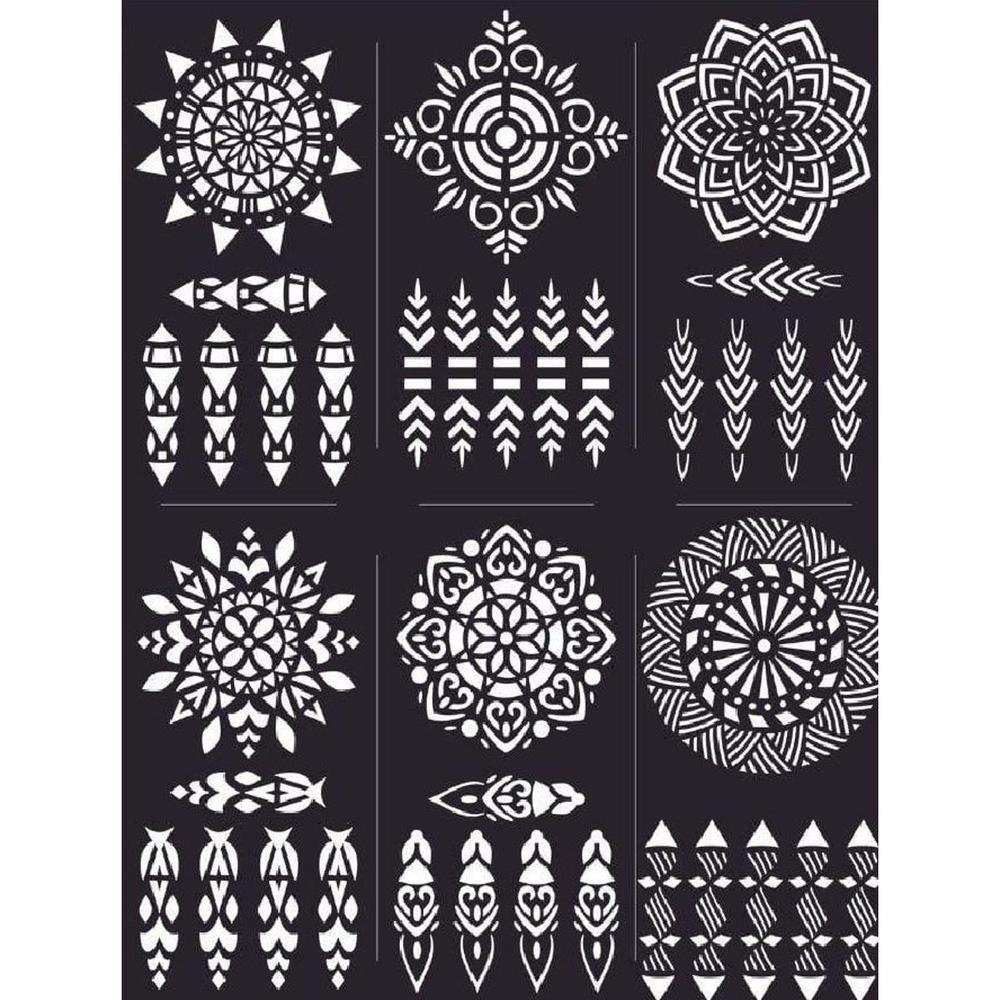 ehndi Sticker Six Design Sheet For Women - Fashion Lovers