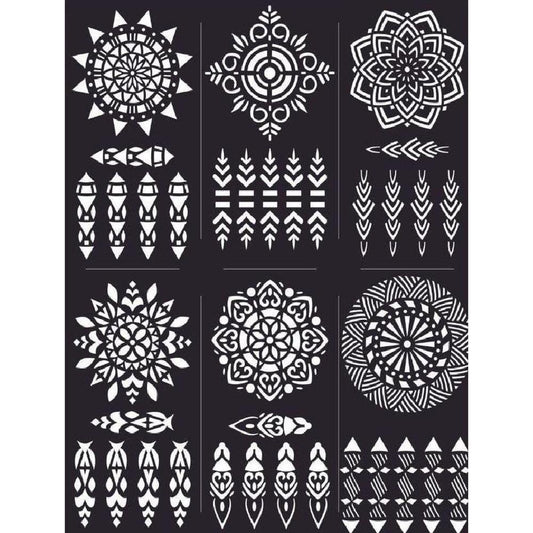 ehndi Sticker Six Design Sheet For Women - Fashion Lovers