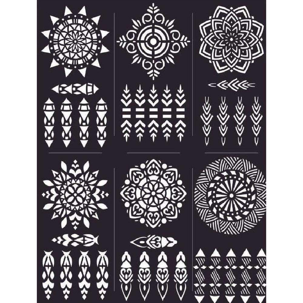ehndi Sticker Six Design Sheet For Women - Fashion Lovers