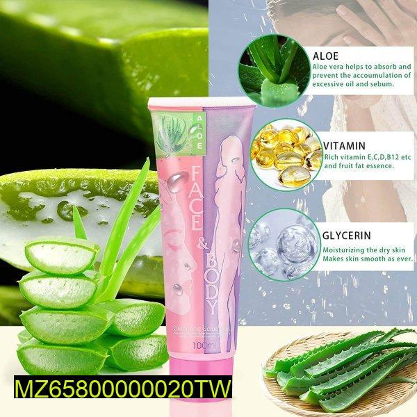 Face & Body Scrubbing Alovera Gel, 100ml - Bright your face - Fashion Lovers