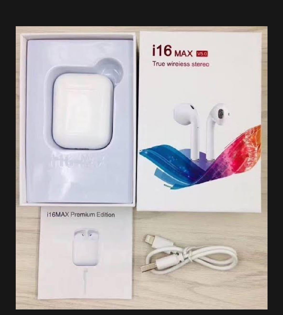 i16 MAX pods tws Wireless Earbuds Original Highly Battery Timing - Fashion Lovers