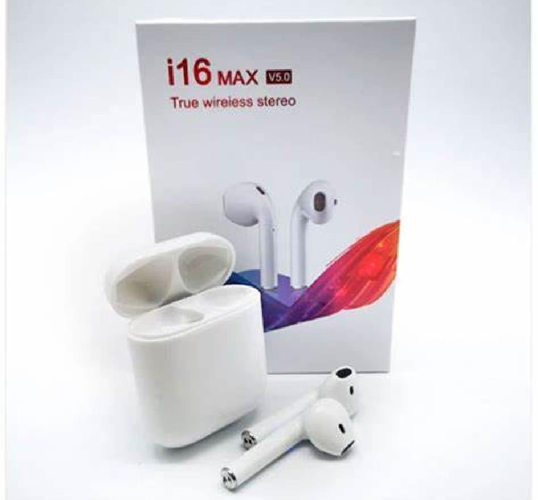 i16 MAX pods tws Wireless Earbuds Original Highly Battery Timing - Fashion Lovers