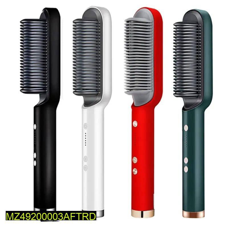 Professional Hair Straightener Brush Curling Comb 2 In 1 Hair Hot Comb Anti - Scald Hair Straightener Brush For Girls - Fashion Lovers