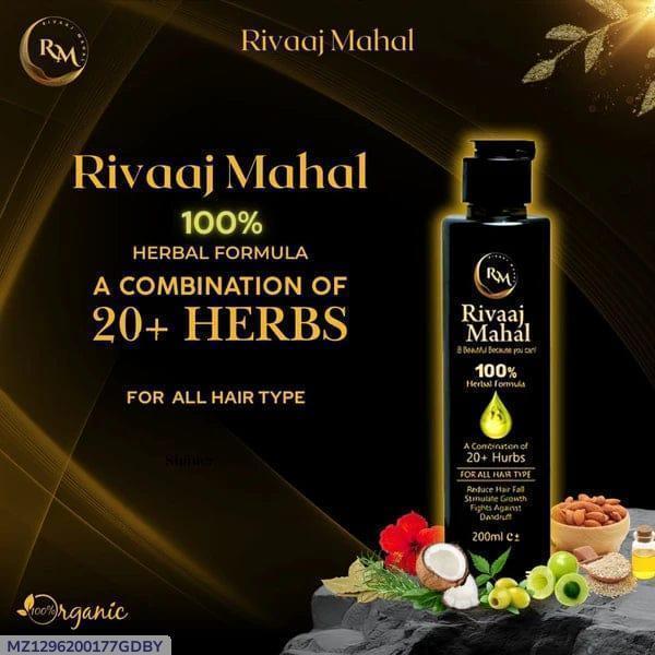 Rivaaj Mahal Hair Oil (200ml) – Ultimate Hair Care Solution for Men & Women – Prevents Hair Fall, Eliminates Dandruff, Promotes Growth & Adds Shine - Fashion Lovers
