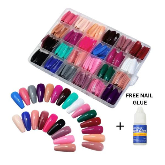 Smooth and Even Coverage Stick On Artificial Nails - Fashion Lovers