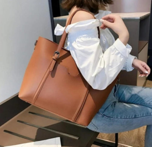 Women's PU Leather Plain | Top Handle Tote Handbag | Carry Style and Elegance With Our Hand Bags Collection - Fashion Lovers